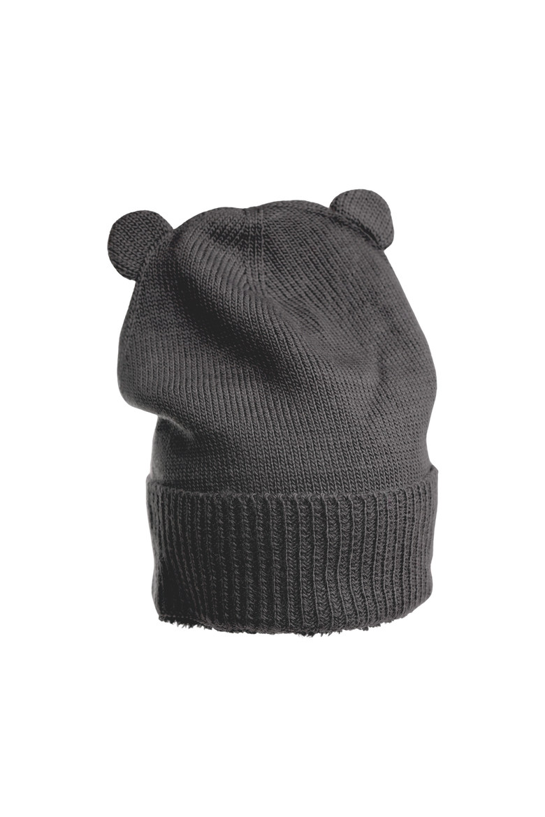 Bear Cub Ears Hat, Main, color, Charcoal