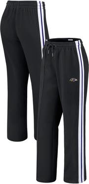 WEAR by Erin Andrews Women's WEAR by Erin Andrews Black Baltimore Ravens Color-Block Straight Leg Pants