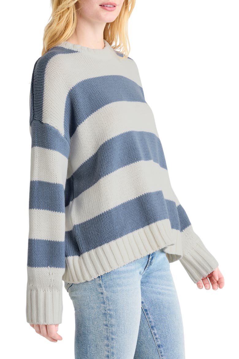 Lexington Stripe Sweater, Alternate, color, BELLFLOWER STRIPE