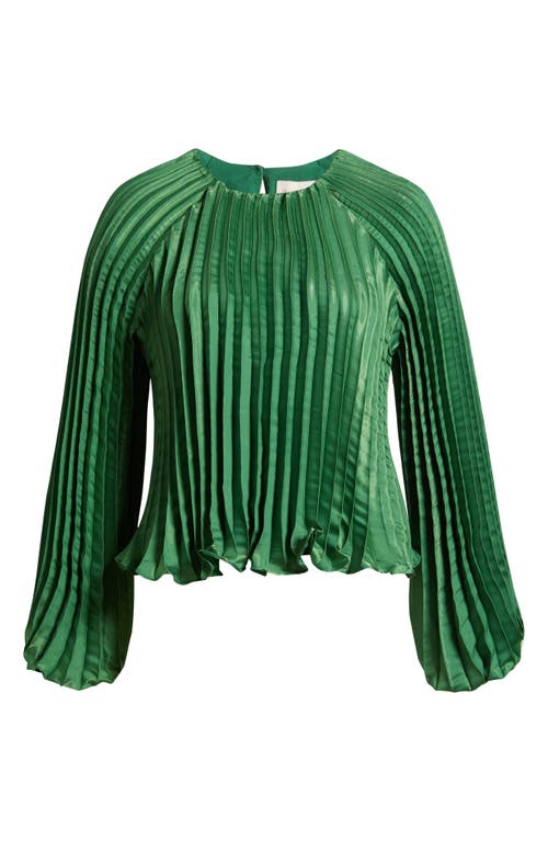 Ciebon Giulia Plissé Top In Green