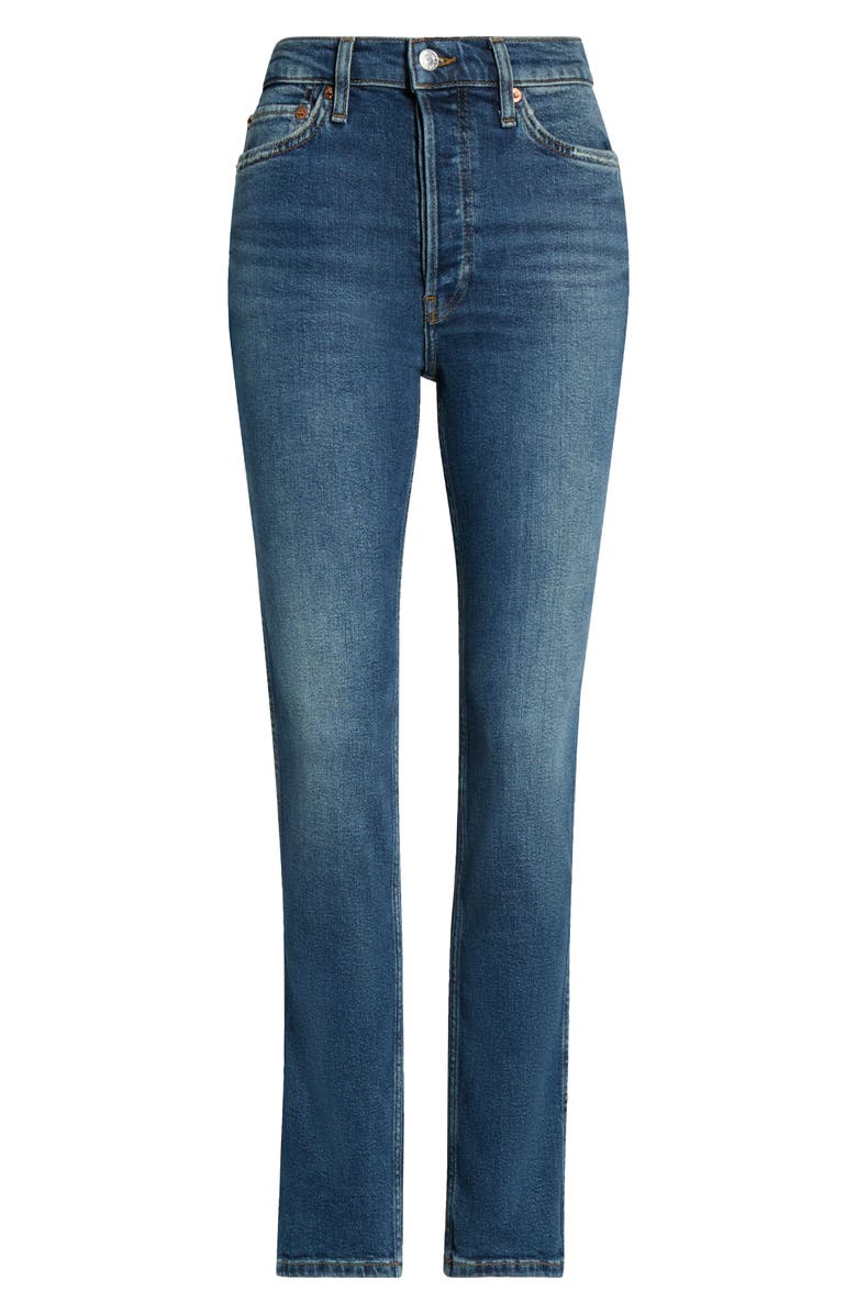 Re/Done The Dagger High Waist Skinny Jeans, Main, color, Sonoma Indigo