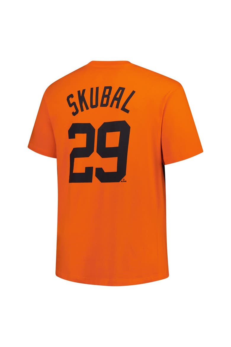 Men's Fanatics Tarik Skubal Orange Detroit Tigers Big & Tall Name & Number T-Shirt, Alternate, color, Orange