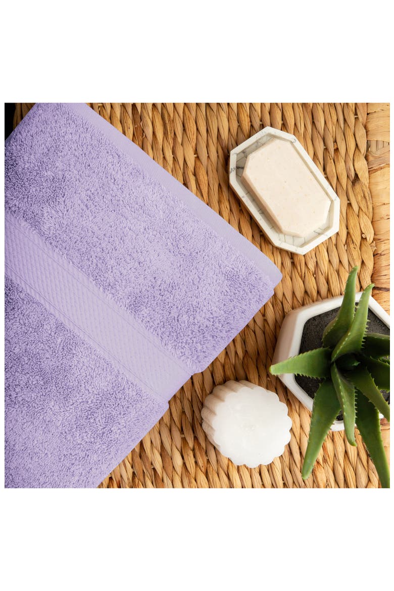 Egyptian Cotton 10-Piece Towel Set, Alternate, color, PURPLE