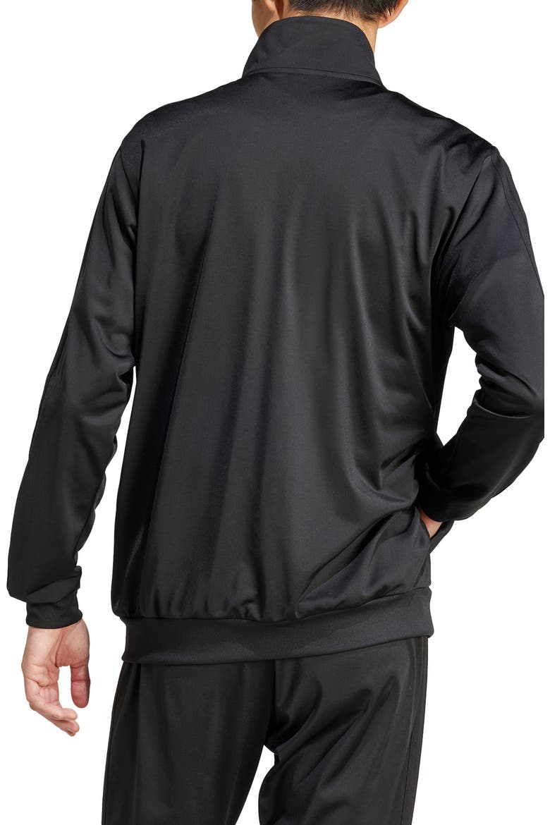 Essentials Warm-Up 3-Stripes Track Jacket, Alternate, color, BLACK/BLAC