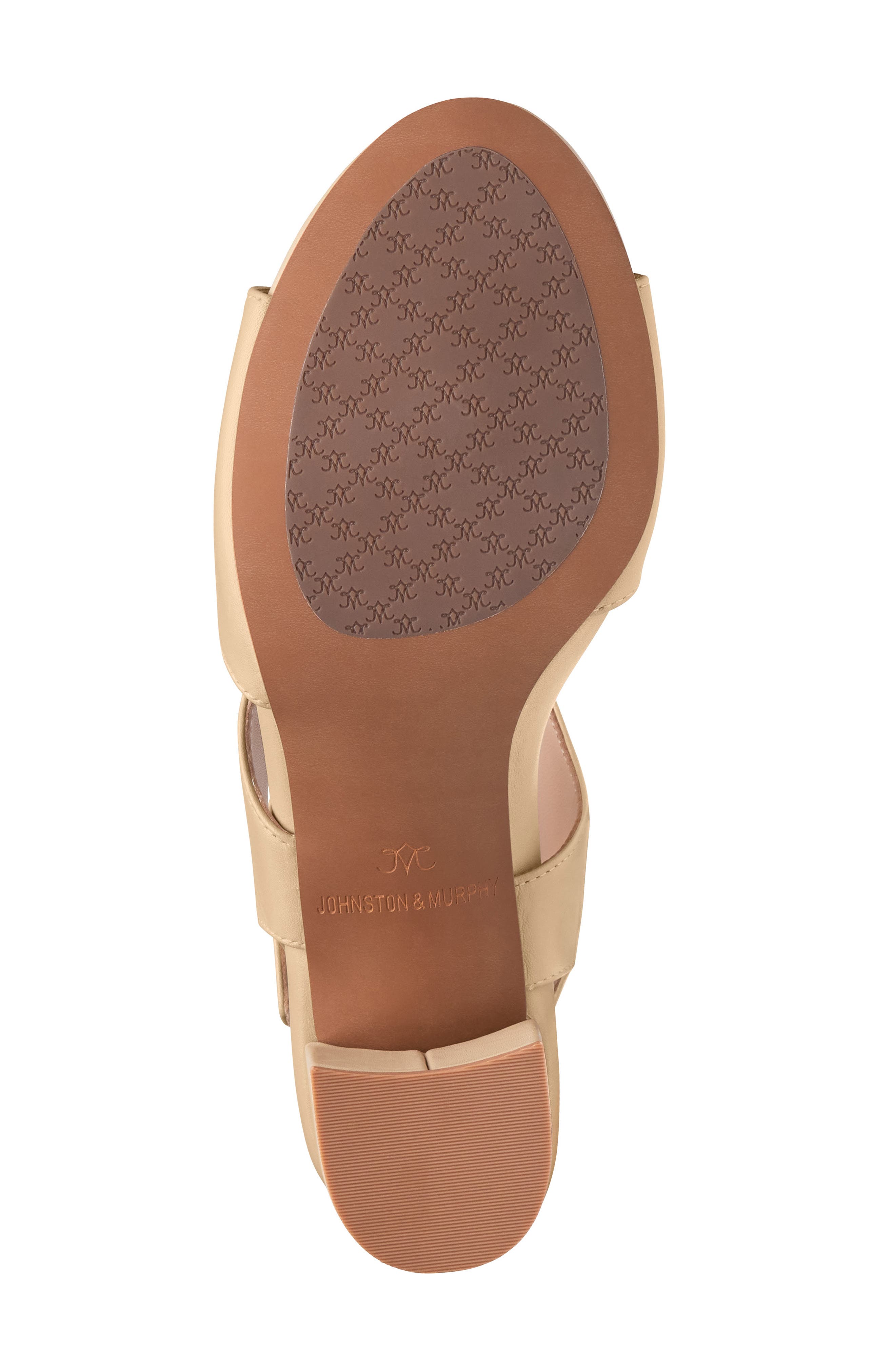 Johnston & Murphy Samantha Slingback Sandal, Alternate, color, Sand Nappa Leather