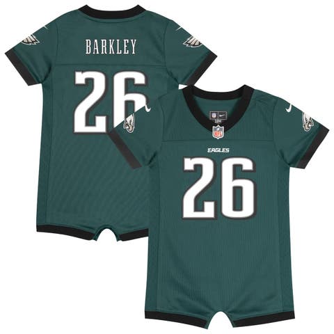 Newborn & Infant Nike Saquon Barkley Midnight Green Philadelphia Eagles Game Romper Jersey