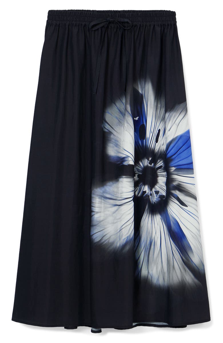Desigual Shantou Floral Print A-Line Skirt, Alternate, color, 