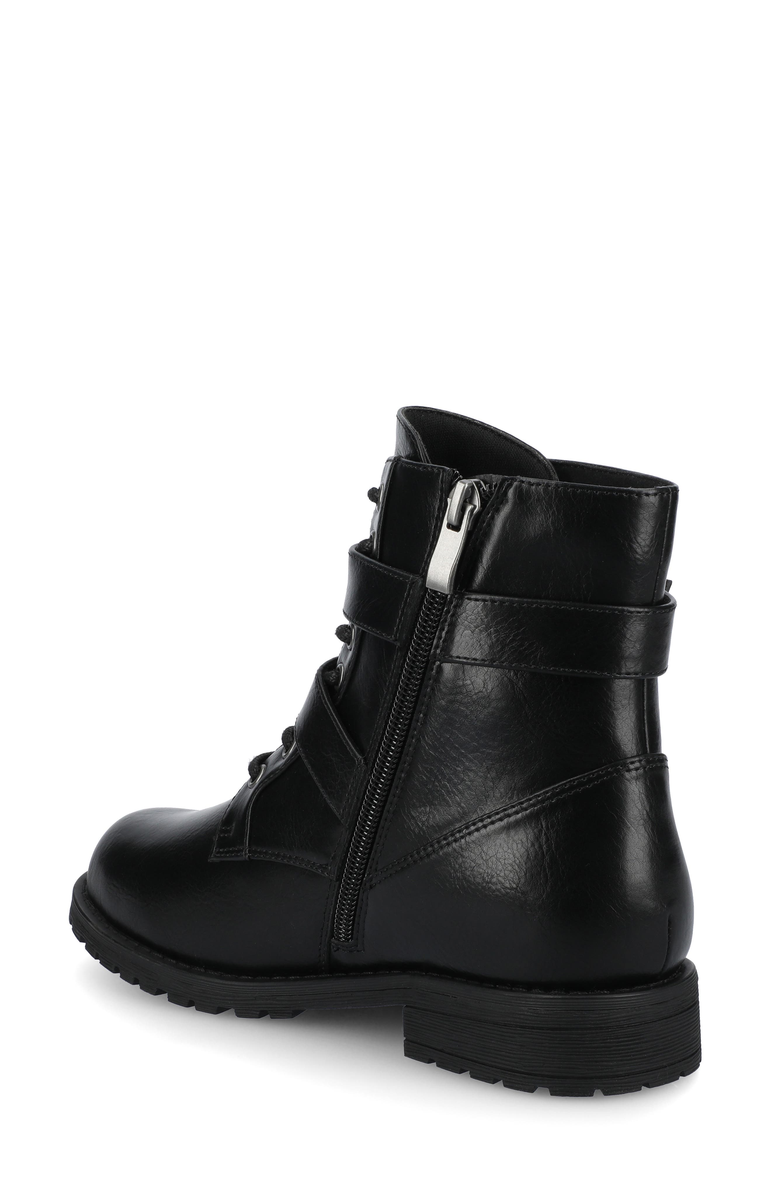Journee Collection Juliah Buckle Boot, Alternate, color, Black