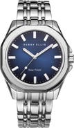 Perry Ellis Solar Powered 3-Hand Quartz Bracelet Watch, 41mm