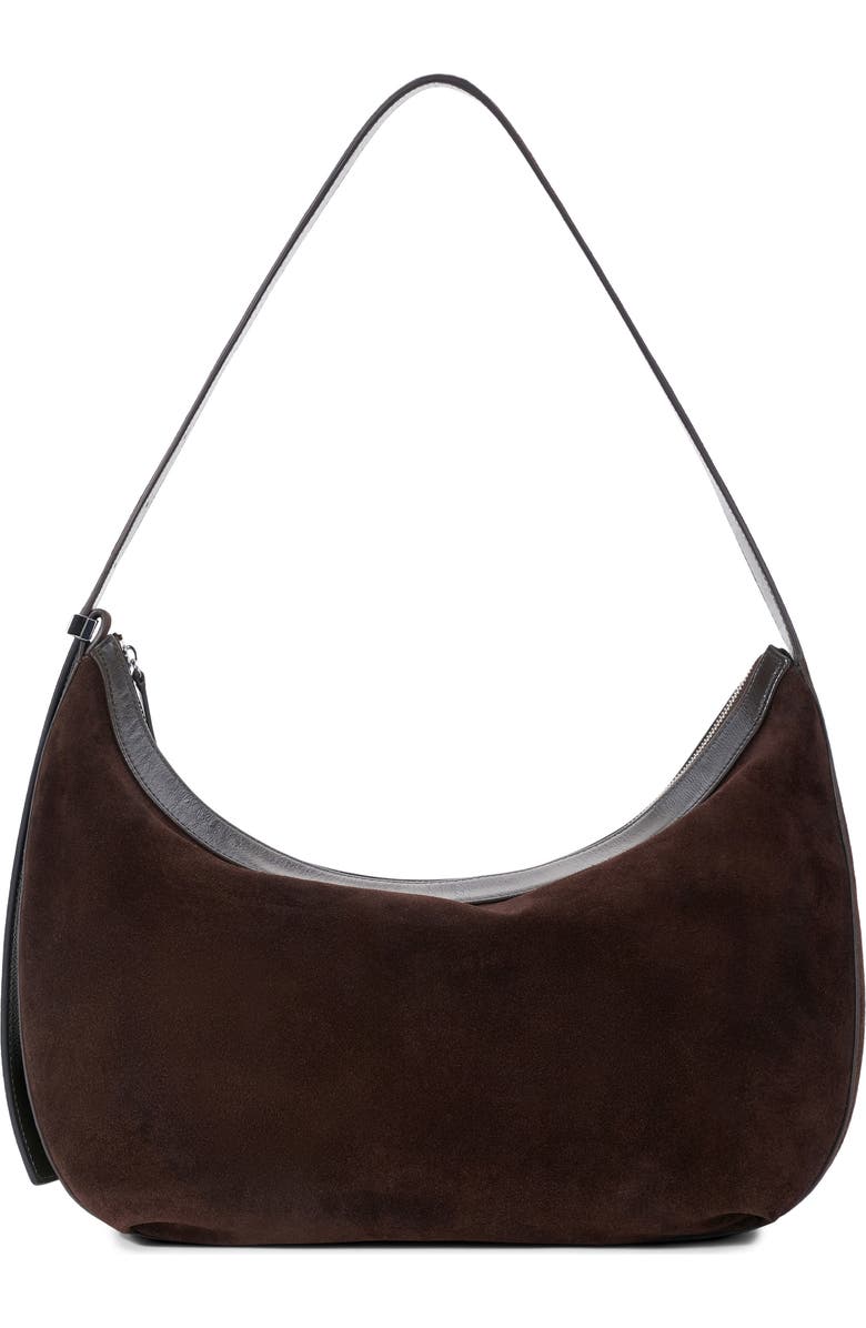 STAUD Large Demy Suede Hobo Bag, Main, color,