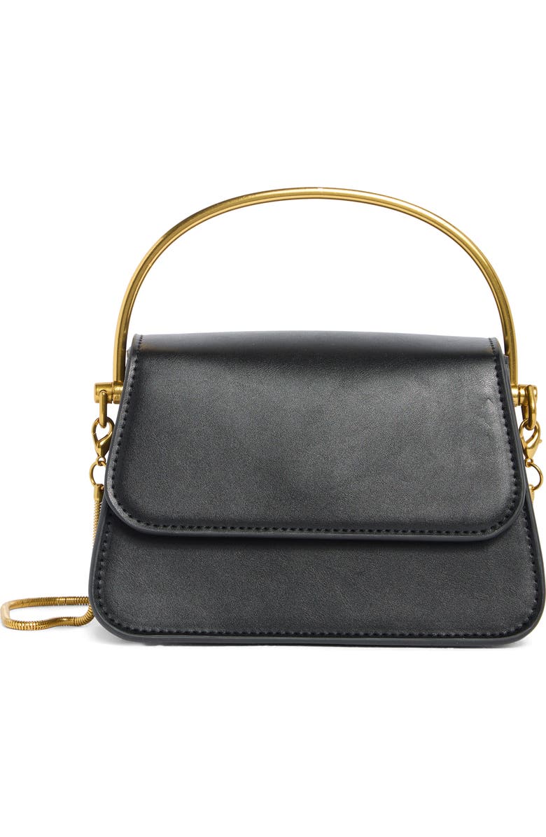 BCBG Top Handle Handbag, Main, color, Black