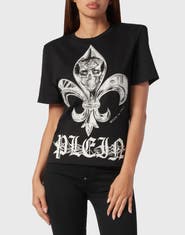 PHILIPP PLEIN T-Shirt Round Neck Chrome Women