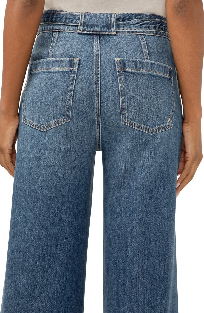 Silver Jeans Co. Highly Desirable Belted High Waist Wide Leg Jeans, Alternate, color, Rhythm