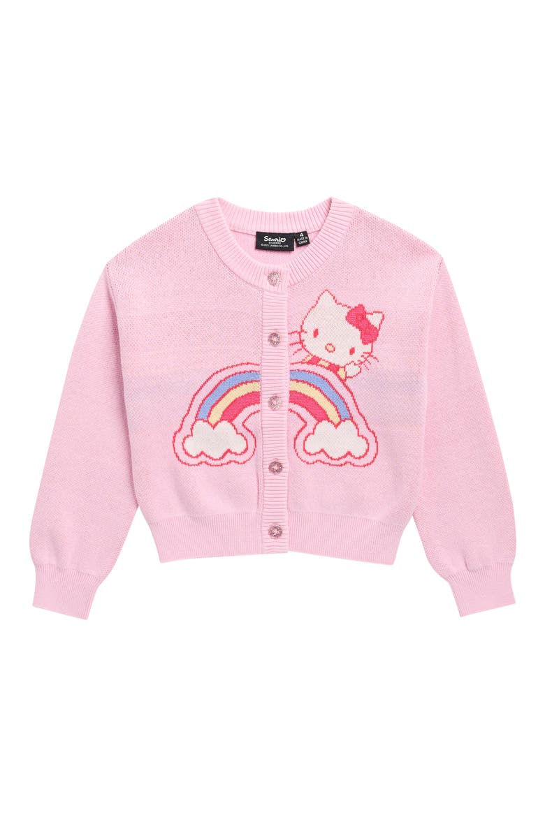 Kids' Hello Kitty Cardigan, Main, color, PASTEL PINK