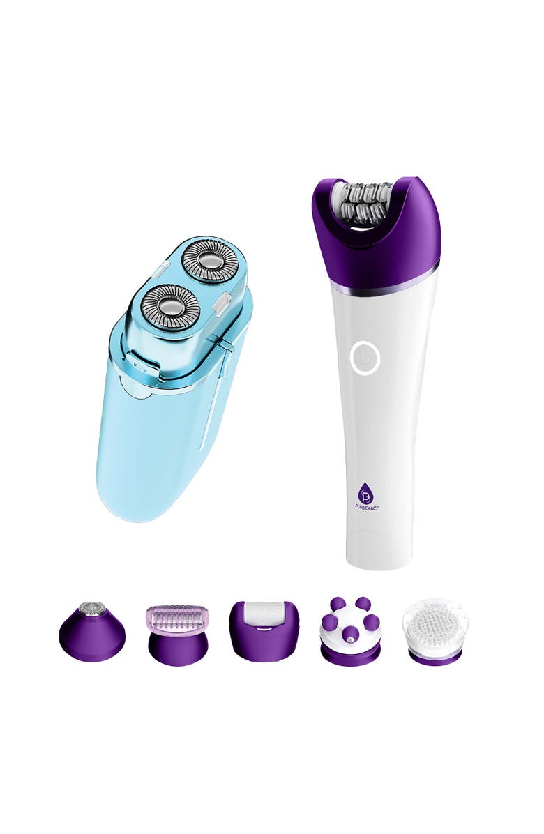 PURSONIC Smooth & Painless Hair Removal Kit Pursonic Shaver & 6 in 1 Epilator, Main, color, Multicolor