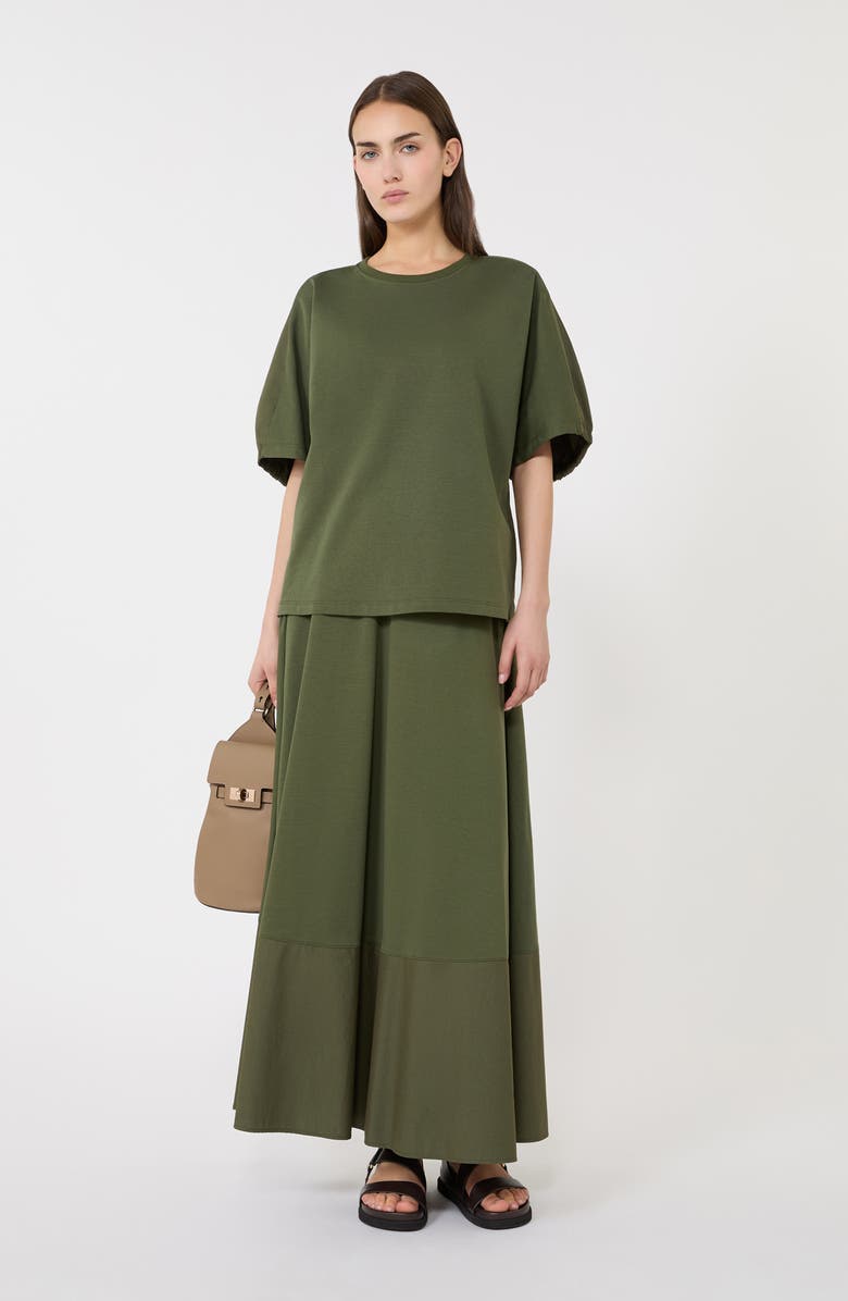 MM by Max Mara Puff Sleeve Knit Top, Alternate, color, Moss Green