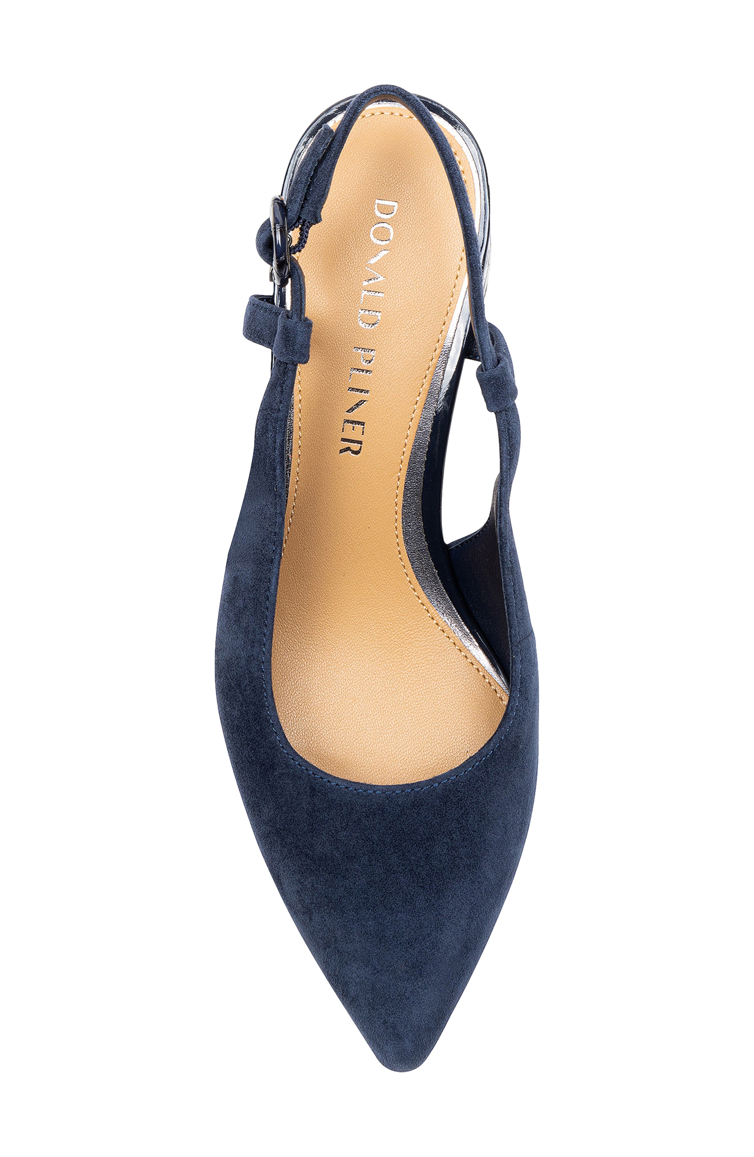 Song Slingback Pointed Toe Pump, Alternate, color, NAVY