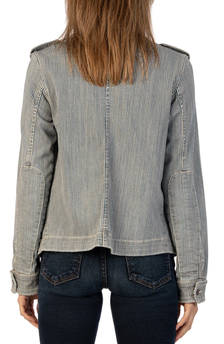 KUT from the Kloth Amanda Boxy Hickory Denim Jacket, Alternate, color,