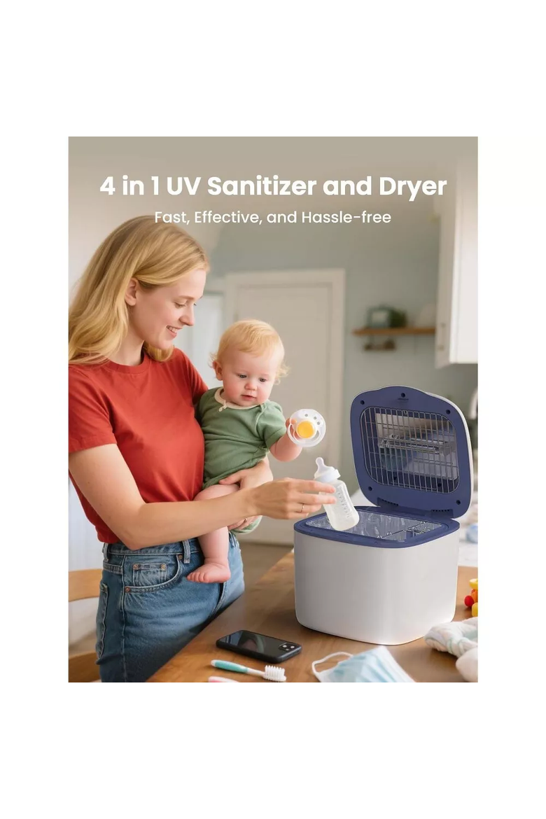 UV Cleaner and Sanitizer and Dryer, Alternate, color, white