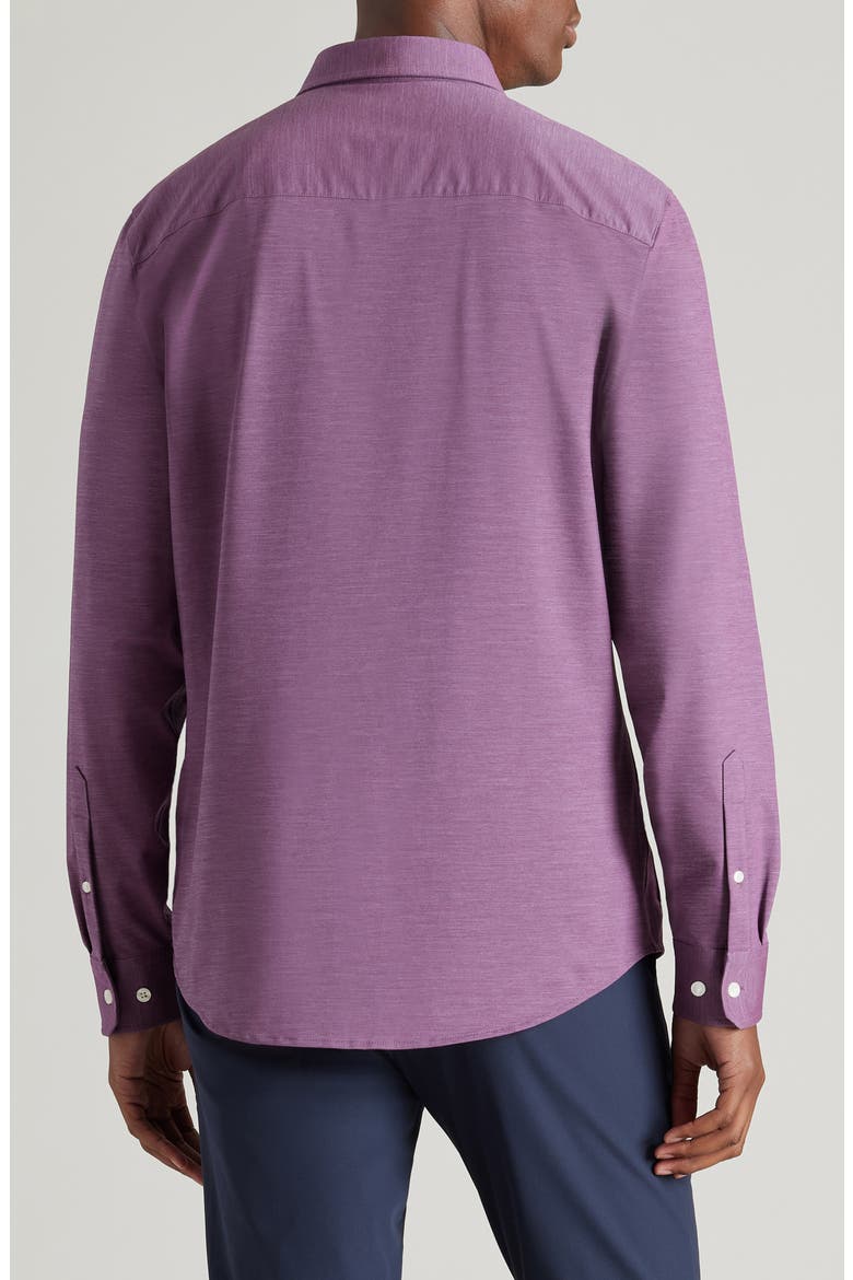 Commuter Slim Fit Button-Up Shirt, Alternate, color, MAROON OXFORD