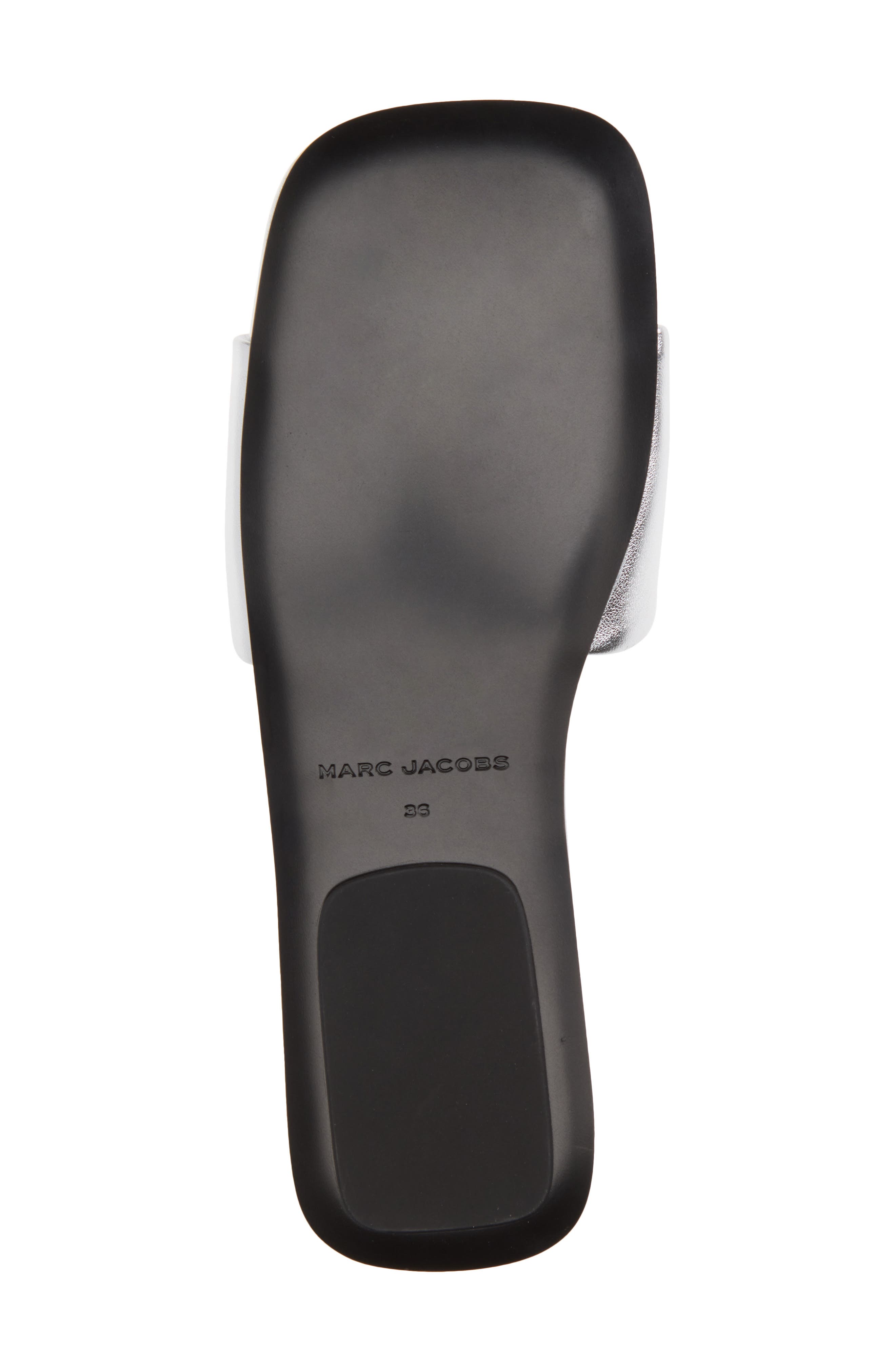 The J Marc Metallic Slide Sandal, Alternate, color, SILVER