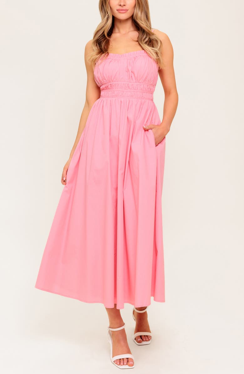 Ruched Midi Dress