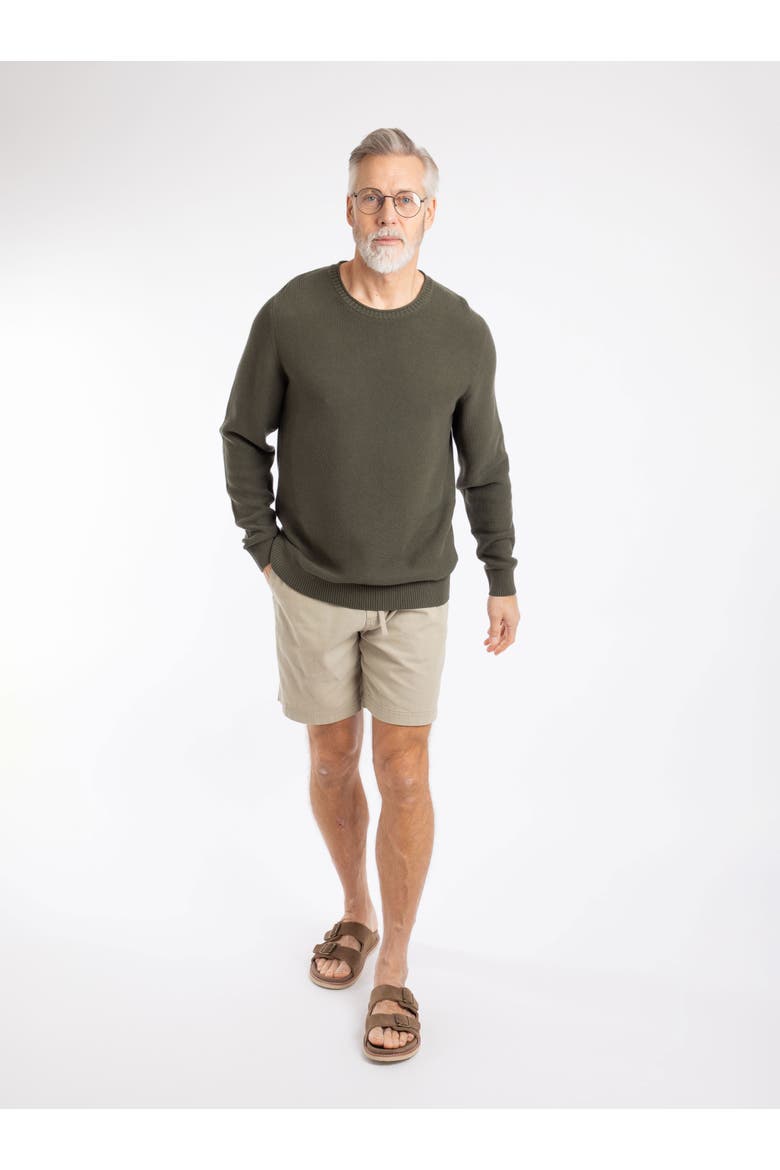 Rhett Crew Neck Knitted Jumper, Alternate, color, Fir Green