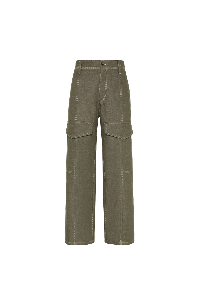 Brunello Cucinelli Square cargo trousers, Main, color, Olive