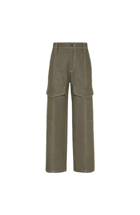 Square cargo trousers