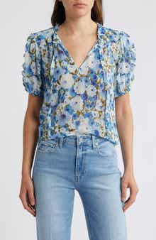 Dandelion Tie Neck Silk Top