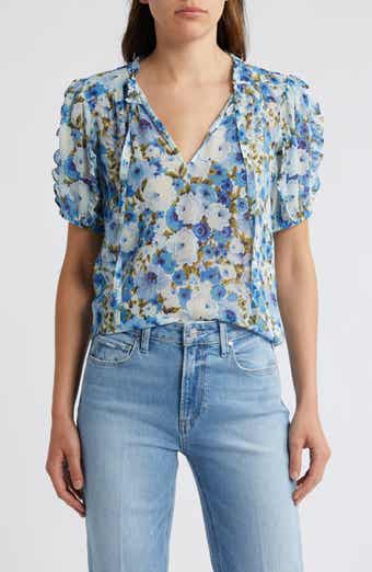 Dandelion Tie Neck Silk Top