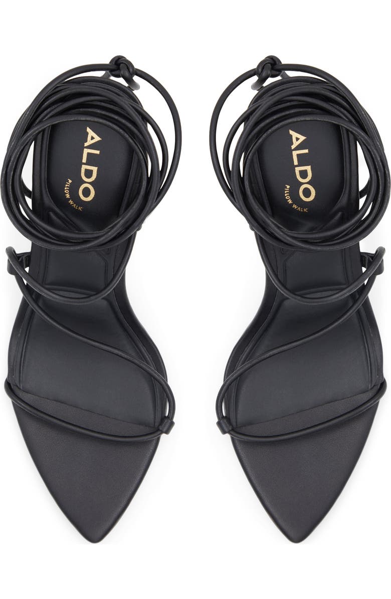 ALDO Melodic Pointed Toe Ankle Wrap Sandal, Alternate, color,