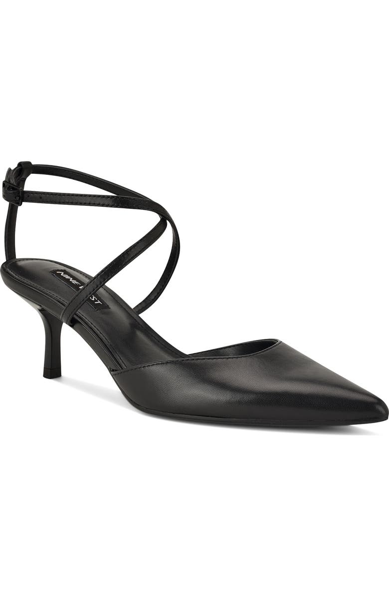 Nine West Idorna Ankle Strap Pump, Main, color, Black