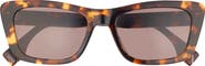 Fendi Lettering 53mm Cat Eye Sunglasses
