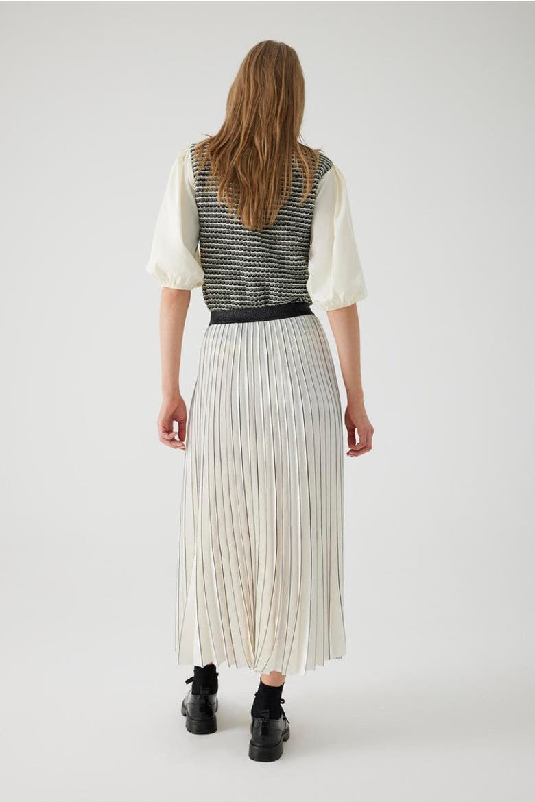 Arella Painted Midi Skirt, Alternate, color, Ecru
