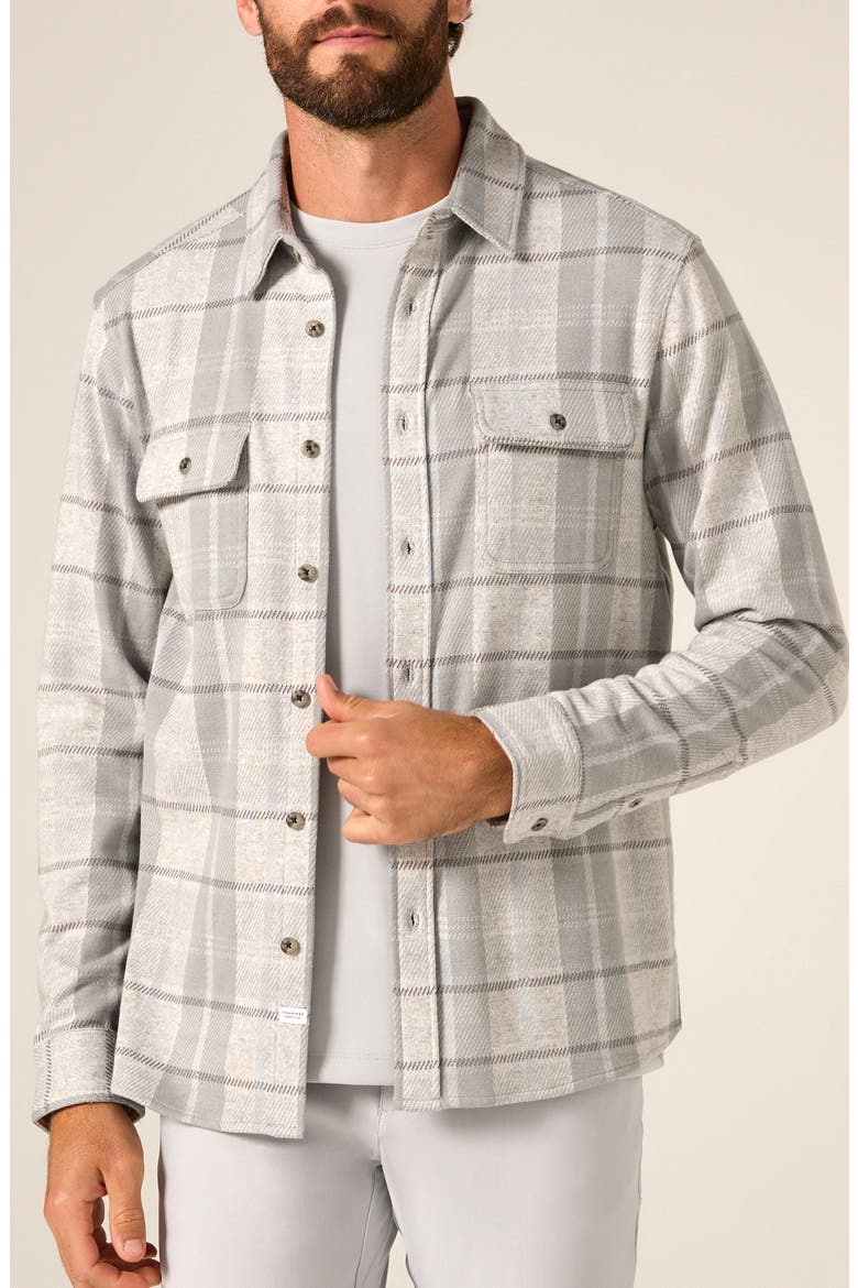 Generation Long Sleeve Plaid Performance Shirt, Main, color, SAGE