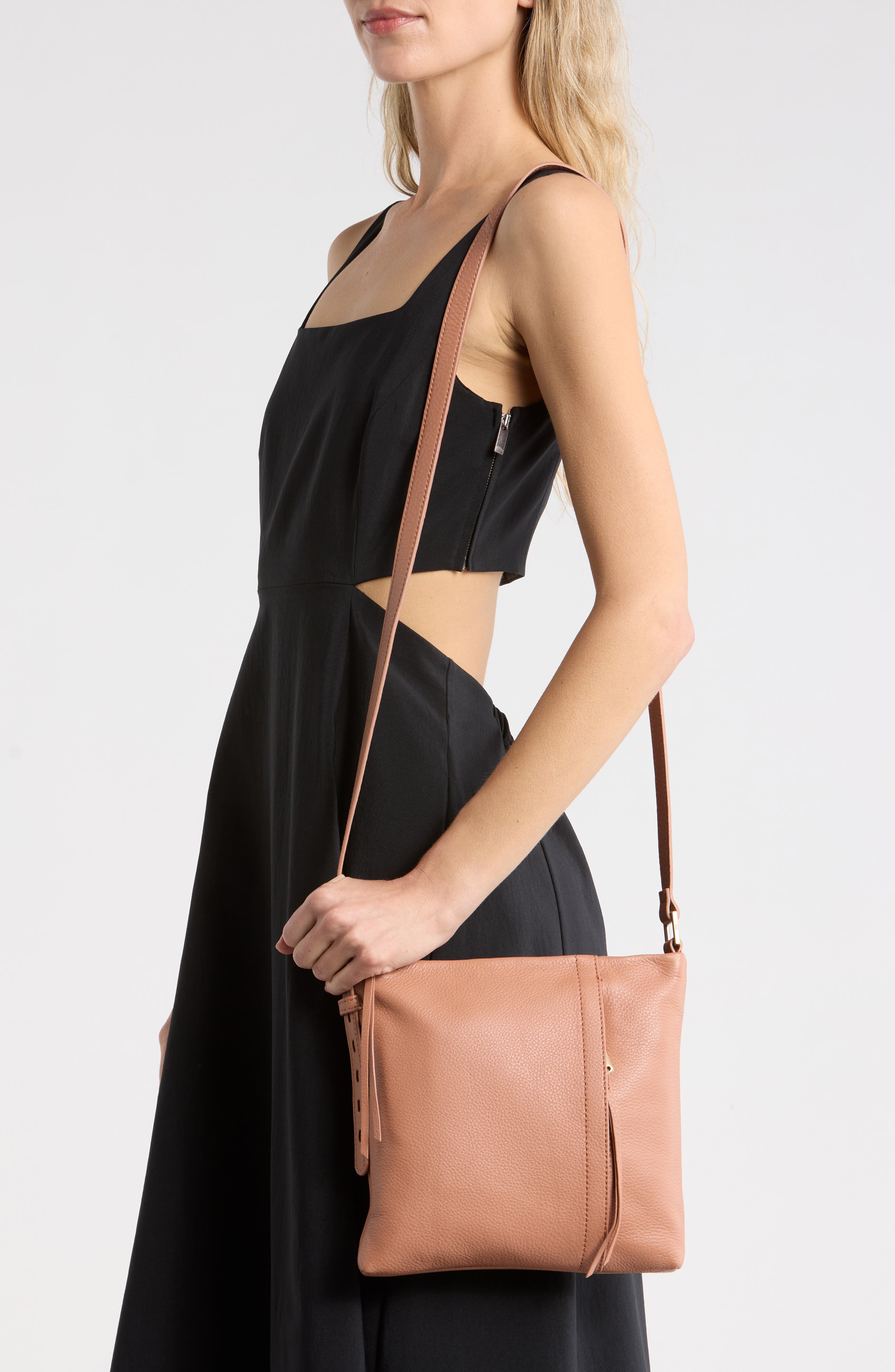 Drifter Leather Crossbody Bag, Alternate, color, CORK