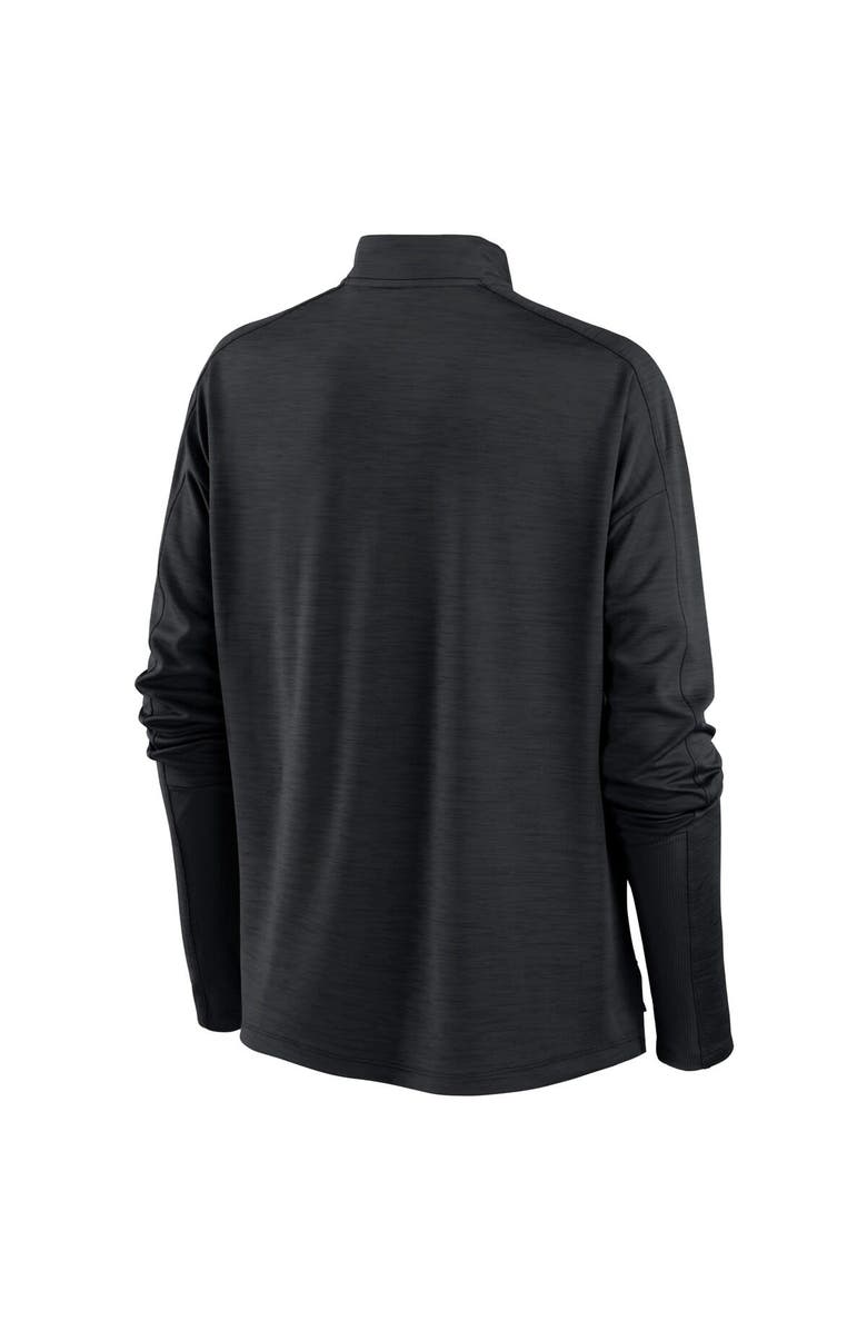 Nike Women's Nike Black Colorado Rockies Primetime Raglan Quarter-Zip Top, Alternate, color, Black