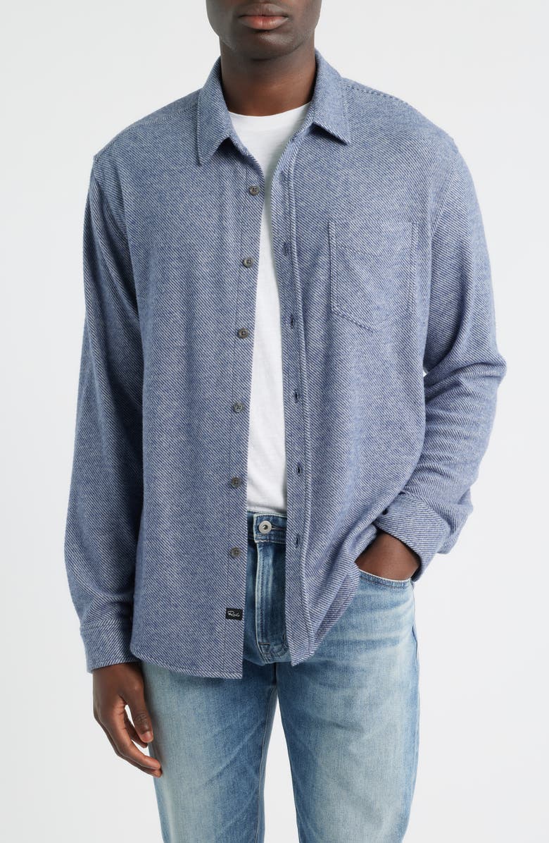 Rails Hawke Twill Button-Up Shirt, Main, color, 