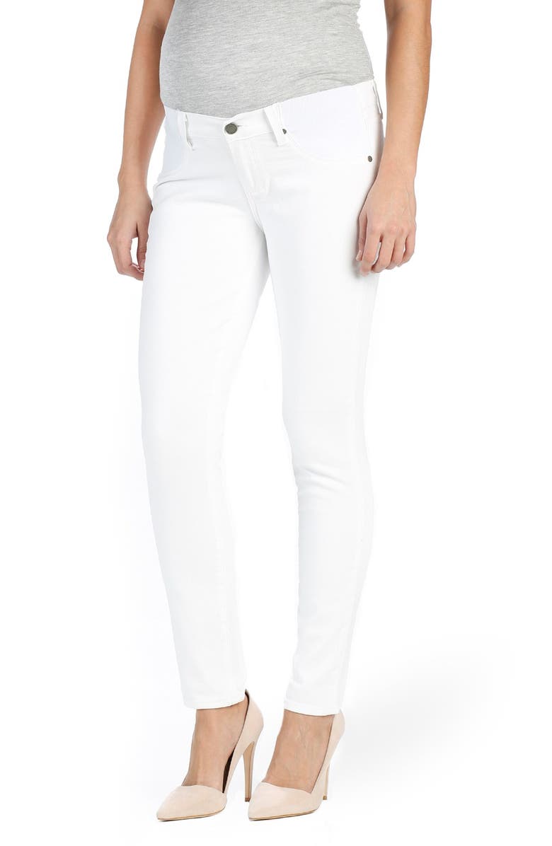 PAIGE 'Skyline' Ankle Peg Skinny Maternity Jeans, Main, color, 