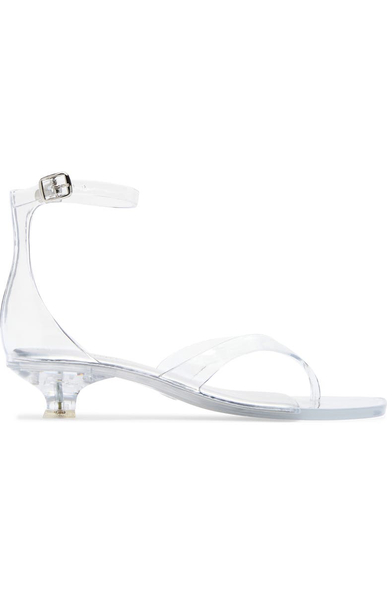 Jeffrey Campbell Gummy Ankle Strap Sandal, Alternate, color, Clear