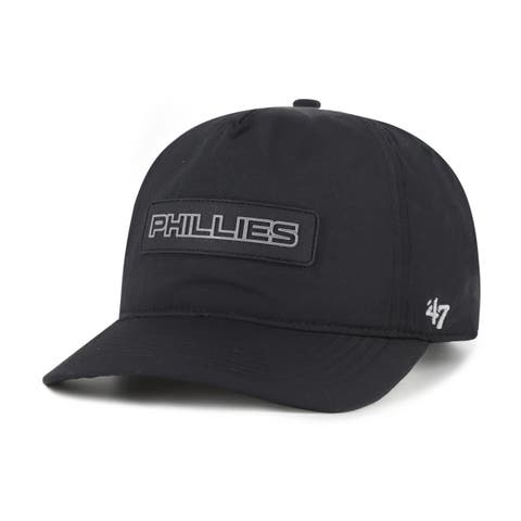 Men's '47 Black Philadelphia Phillies Quiet Outdoors Hitch Adjustable Hat