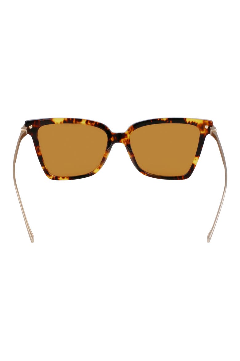 Gancini 56mm Butterfly Sunglasses, Alternate, color, DARK TORTOISE