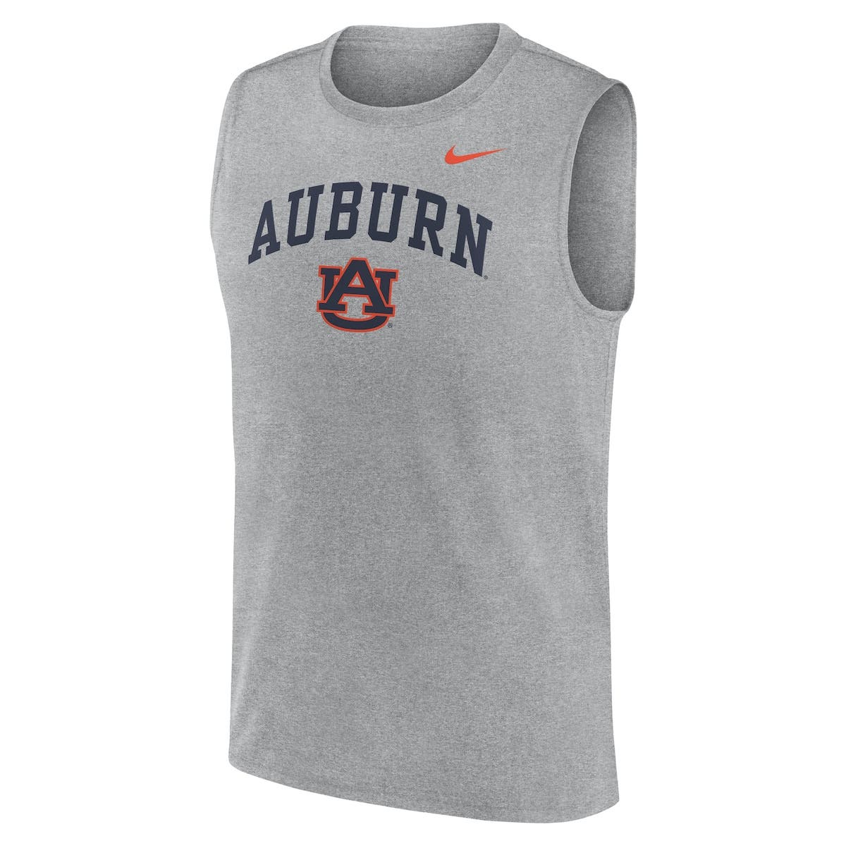 Nike Men's Nike Heather Gray Auburn Tigers Primetime Legend Arch Dri ...