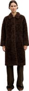 GERARD DAREL Asta Mid-Length Teddy Coat