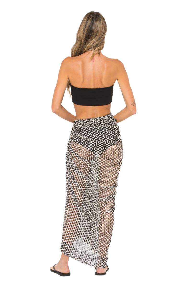 JBQ Sorrento Skirt, Alternate, color, Black/Champagne