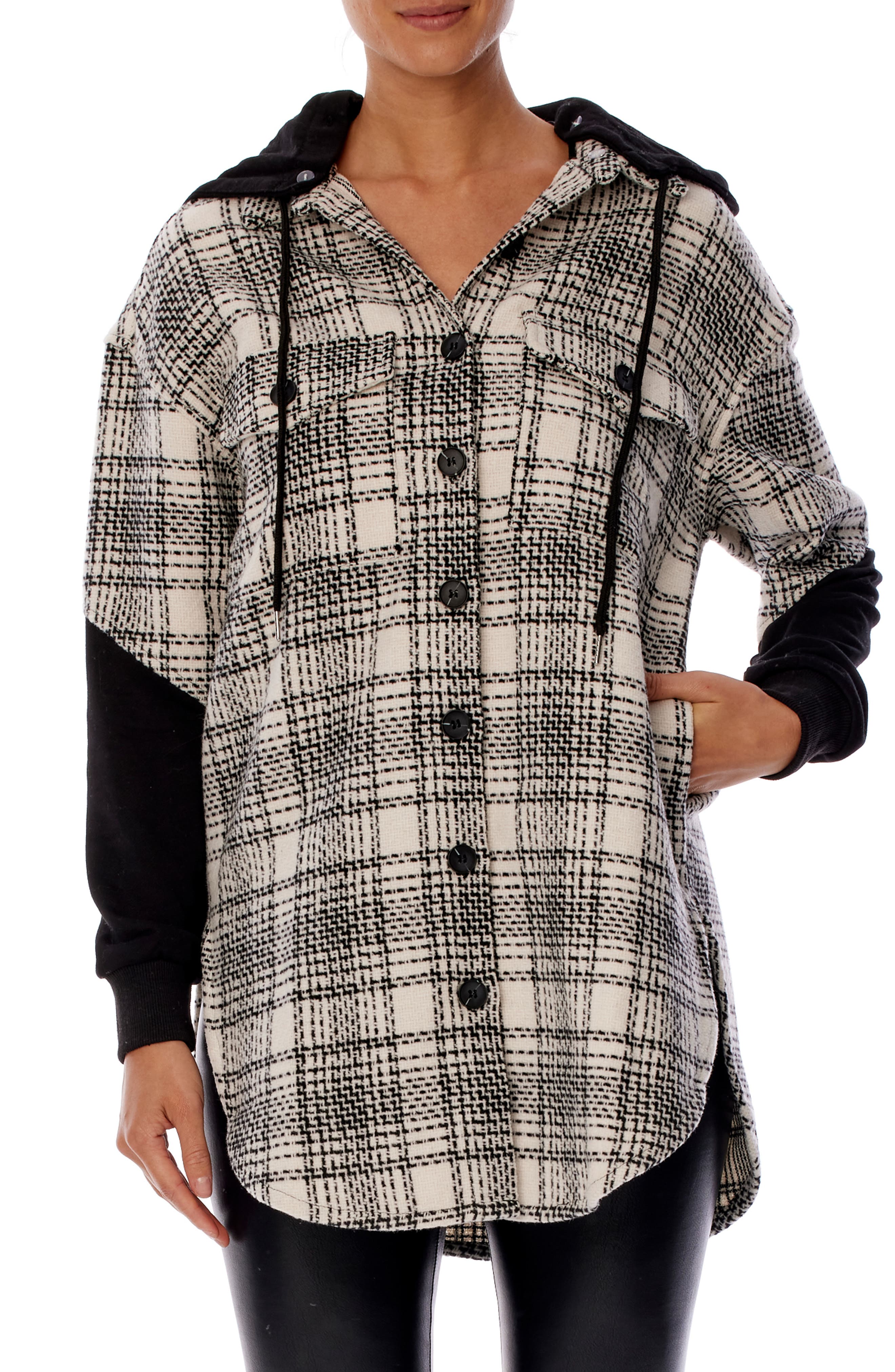 Mikenna Hooded Shirt Jacket