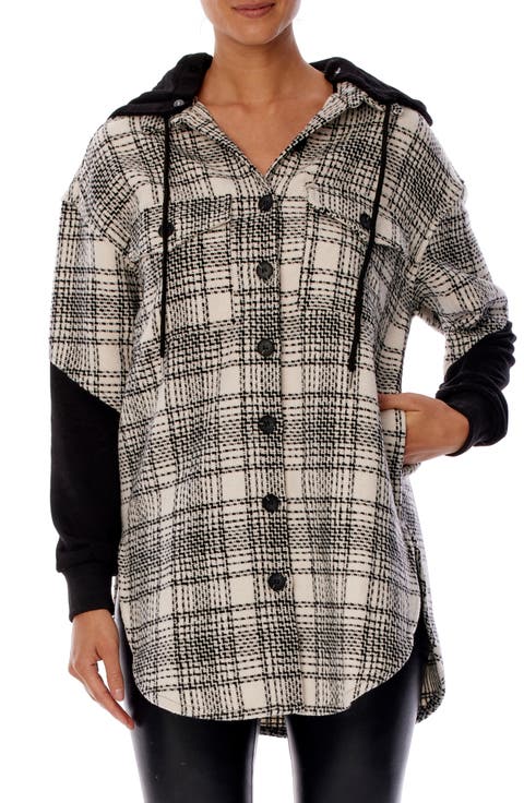 Mikenna Hooded Shirt Jacket