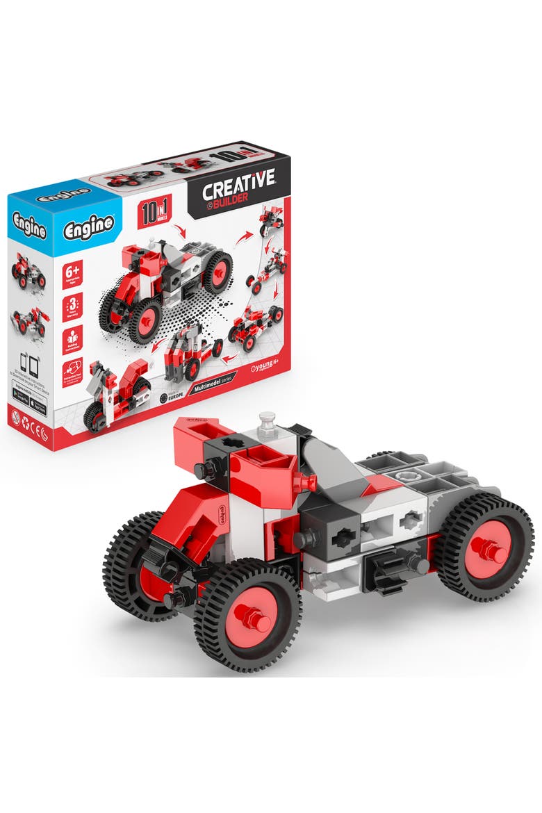 Creative Builder 10 in 1 Multimodel Series Toy Vehicles Brick Set, Main, color, Multicolored