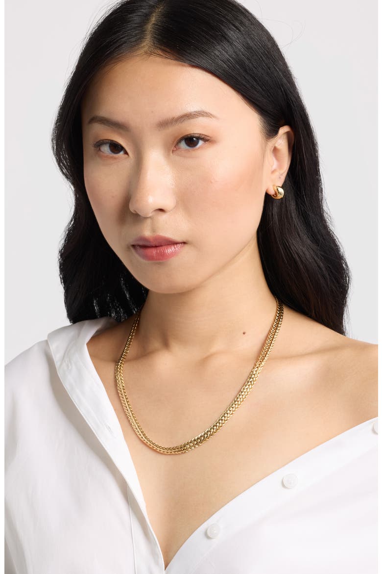 Wheat Chain Necklace, Alternate, color, GOLD